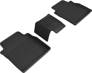 3D MAXpider Kagu 2nd Row Floormats For 19-20 Audi A8L - Black